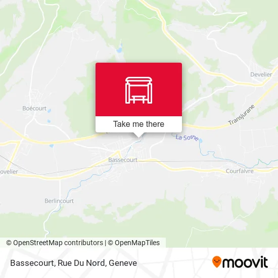 Bassecourt, Rue Du Nord map