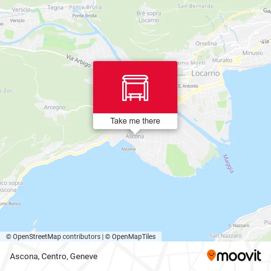 Ascona, Centro map