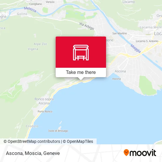 Ascona, Moscia map