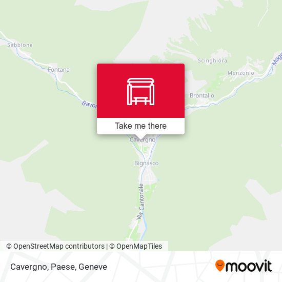 Cavergno, Paese map