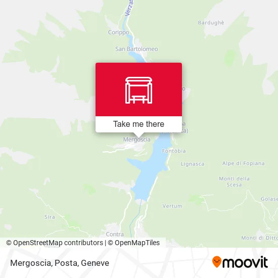 Mergoscia, Posta map