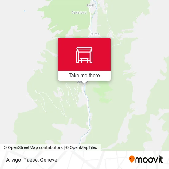 Arvigo, Paese map
