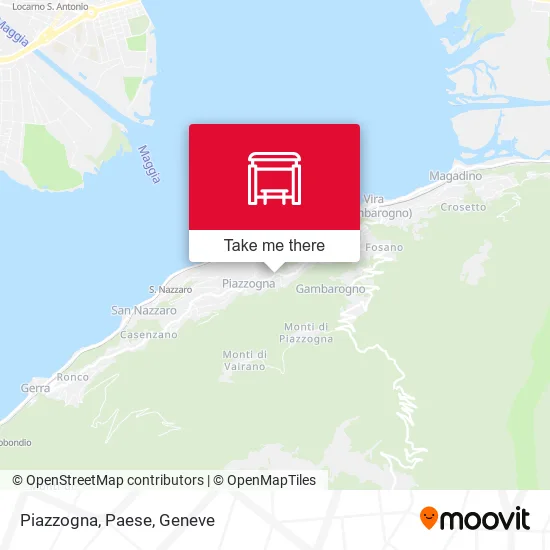 Piazzogna, Paese map