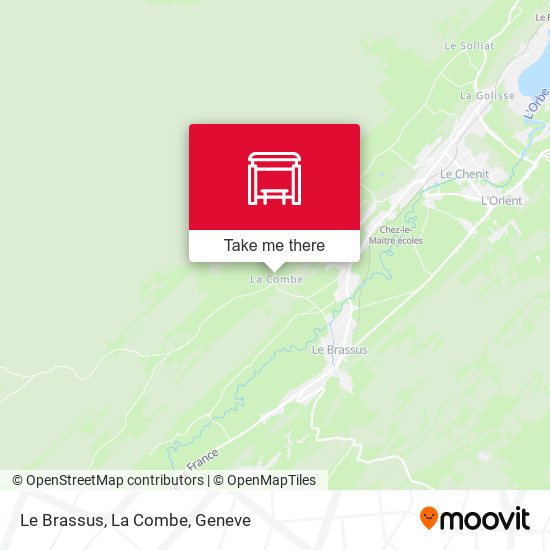 Le Brassus, La Combe map