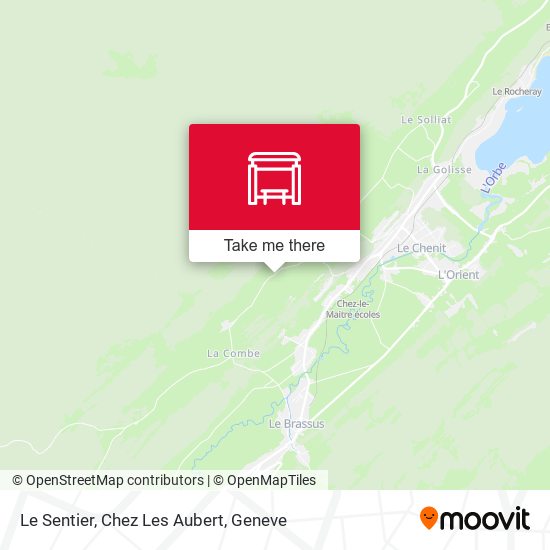 Le Sentier, Chez Les Aubert map