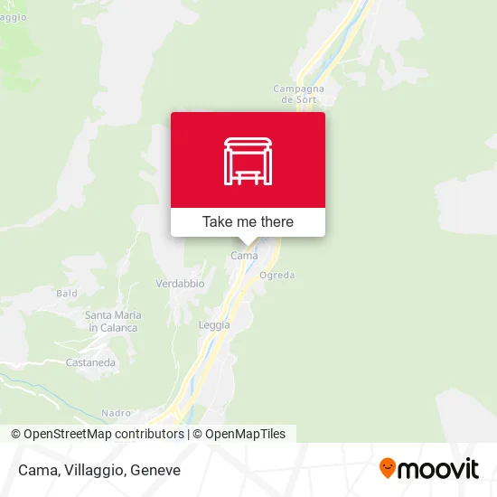 Cama, Villaggio map