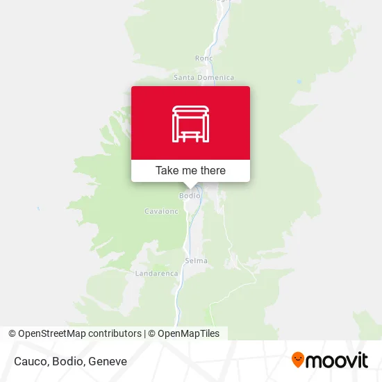 Cauco, Bodio map
