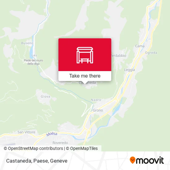 Castaneda, Paese map