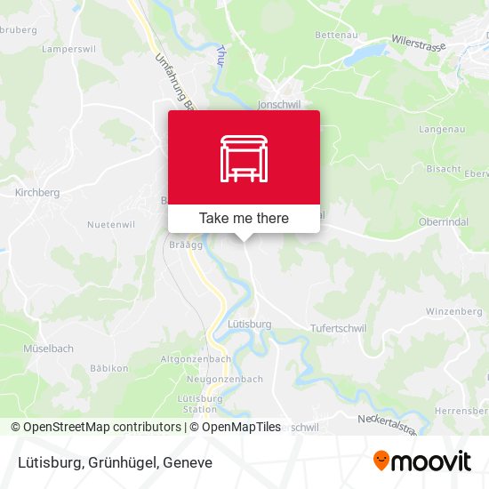 Lütisburg, Grünhügel map