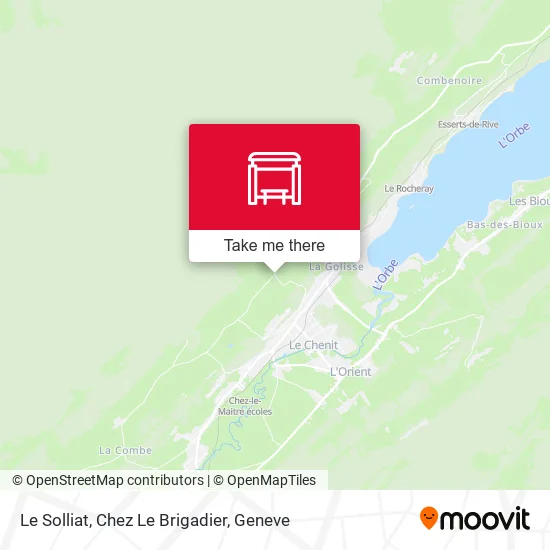 Le Solliat, Chez Le Brigadier map