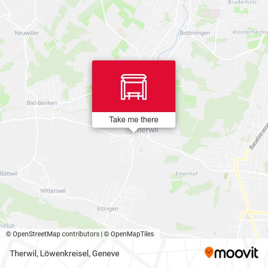 Therwil, Löwenkreisel map