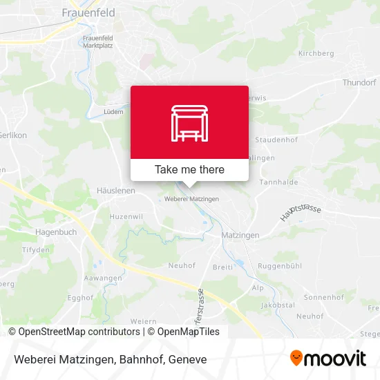 Weberei Matzingen, Bahnhof map