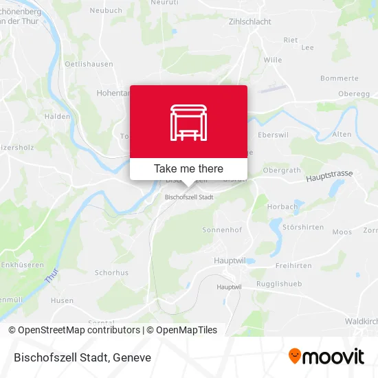 Bischofszell Stadt plan