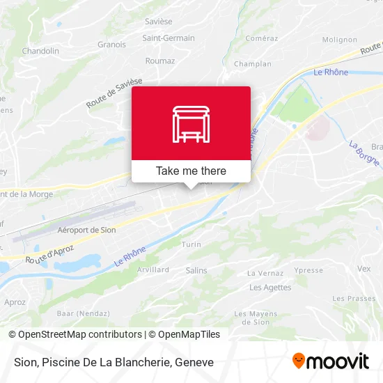 Sion, Piscine De La Blancherie map