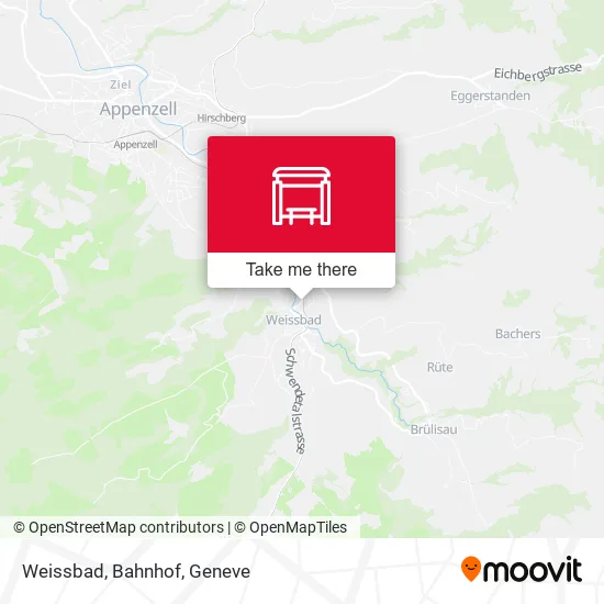 Weissbad, Bahnhof map