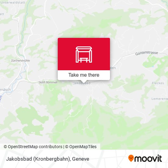 Jakobsbad (Kronbergbahn) map