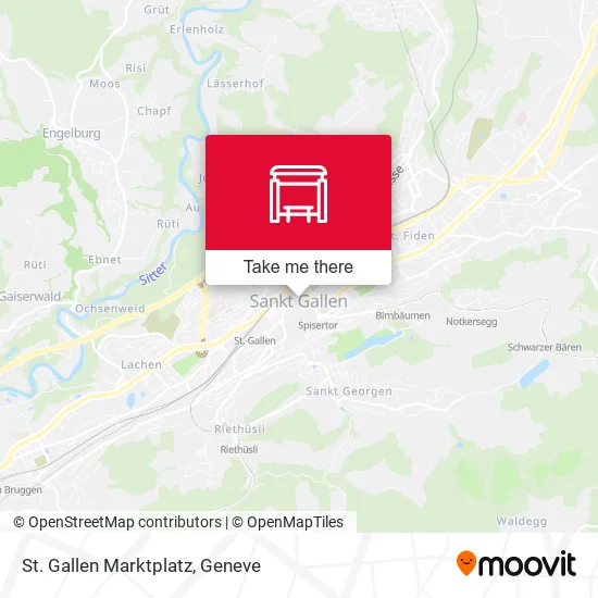 St. Gallen Marktplatz plan