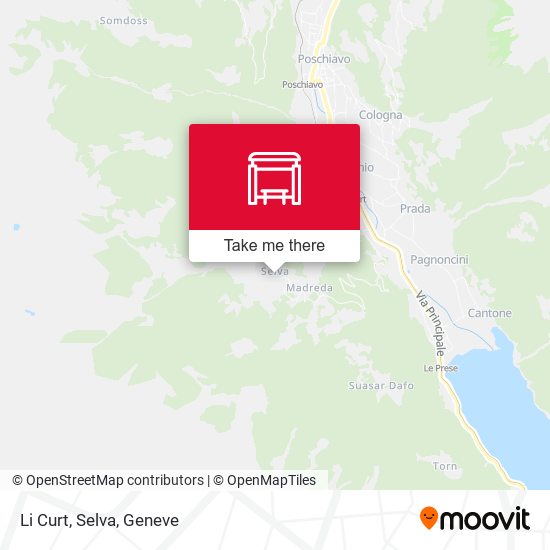 Li Curt, Selva map