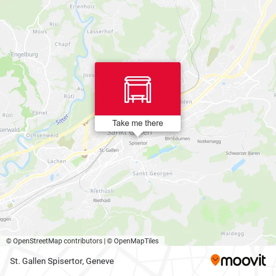 St. Gallen Spisertor map