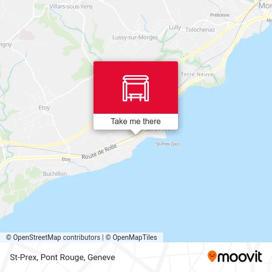 St-Prex, Pont Rouge map