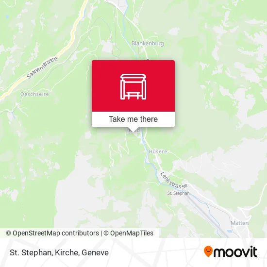 St. Stephan, Kirche map