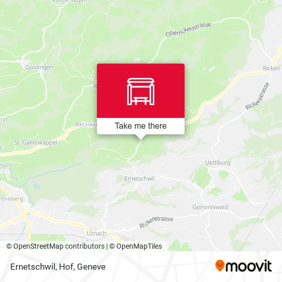 Ernetschwil, Hof map