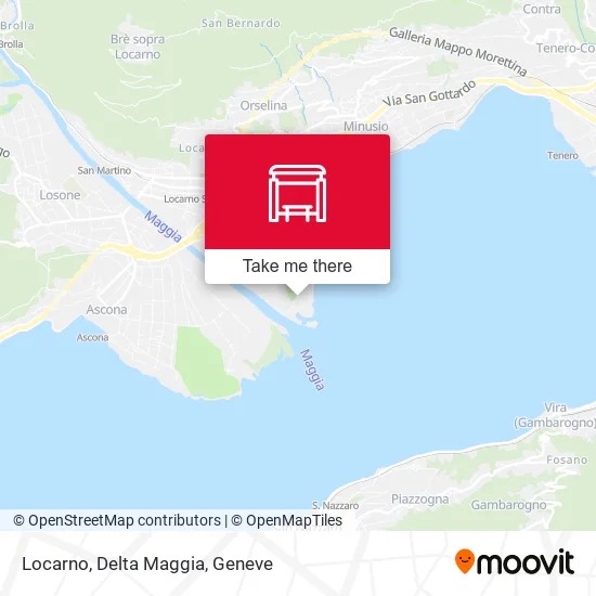 Locarno, Delta Maggia map