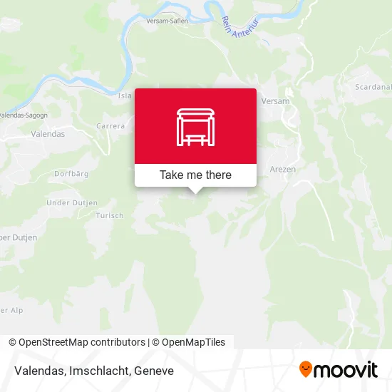 Valendas, Imschlacht map