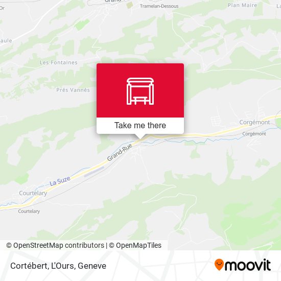 Cortébert, L'Ours map