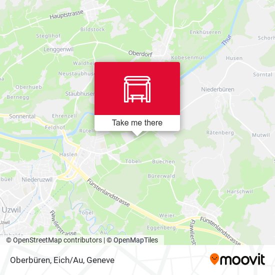 Oberbüren, Eich/Au map