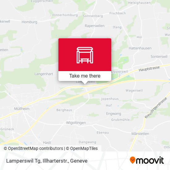 Lamperswil Tg, Illharterstr. map