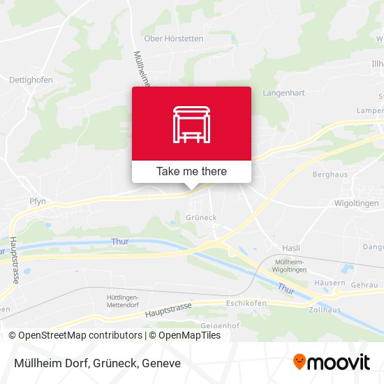 Müllheim Dorf, Grüneck map