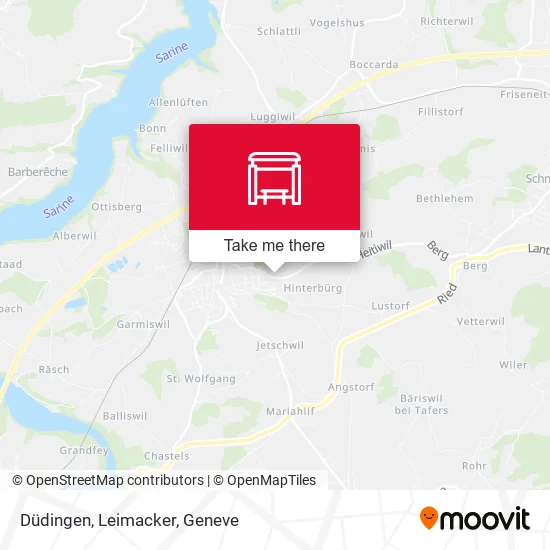 Düdingen, Leimacker map