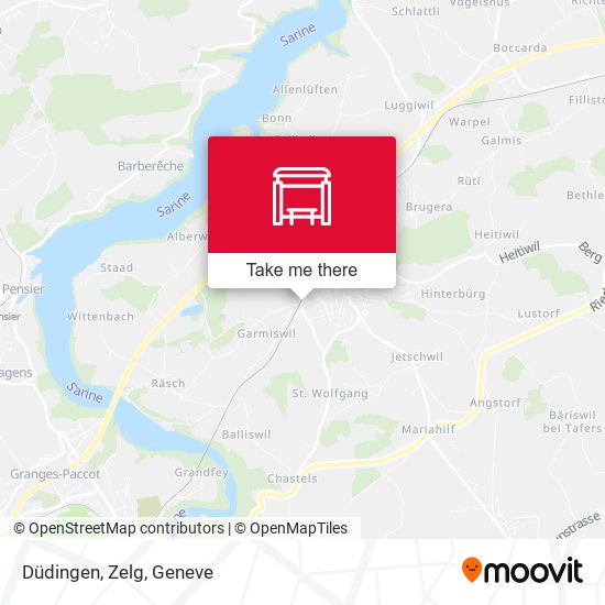 Düdingen, Zelg map