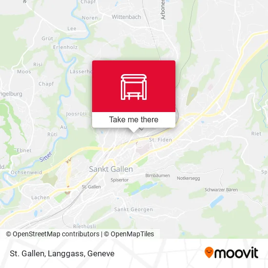 St. Gallen, Langgass map