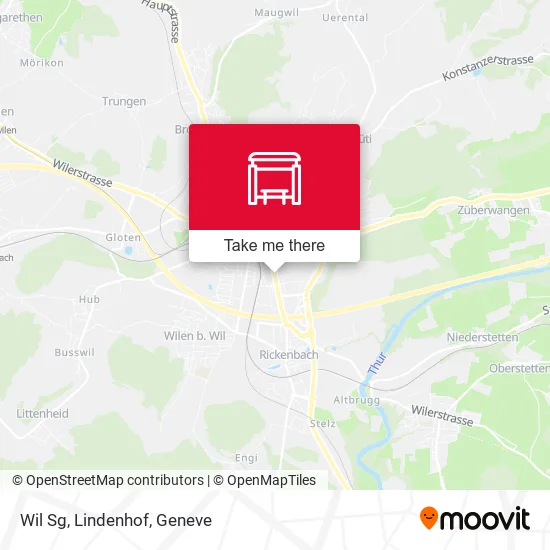 Wil Sg, Lindenhof map