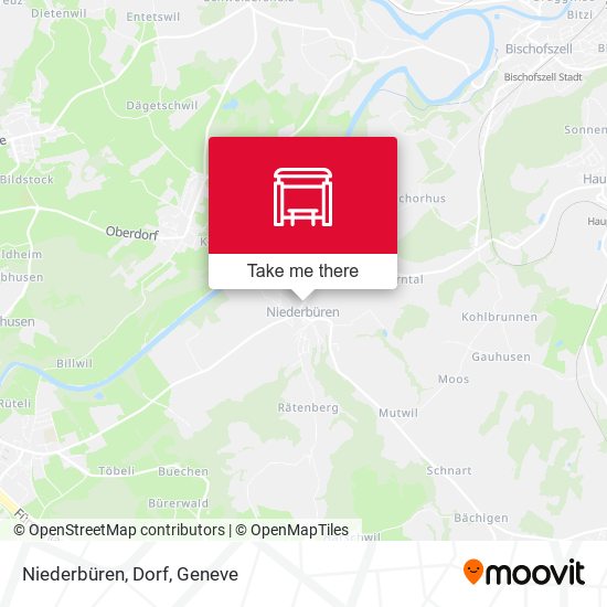 Niederbüren, Dorf map