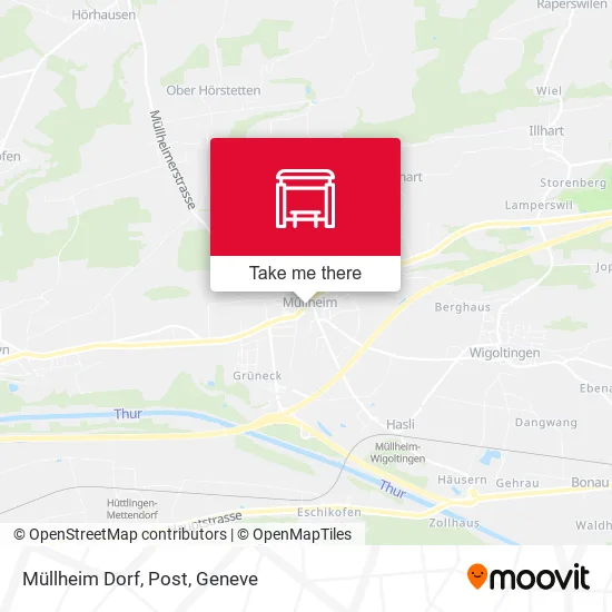 Müllheim Dorf, Post map