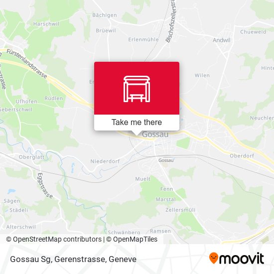 Gossau Sg, Gerenstrasse map