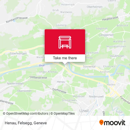 Henau, Felsegg map
