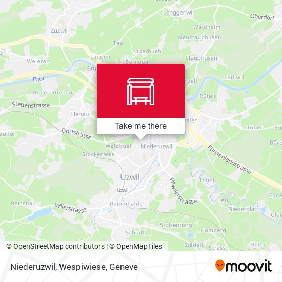 Niederuzwil, Wespiwiese map