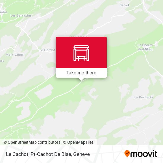 Le Cachot, Pt-Cachot De Bise map