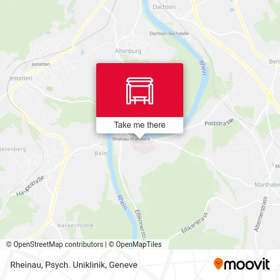 Rheinau, Psych. Uniklinik map