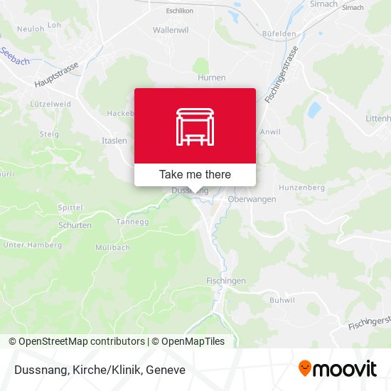 Dussnang, Kirche/Klinik map