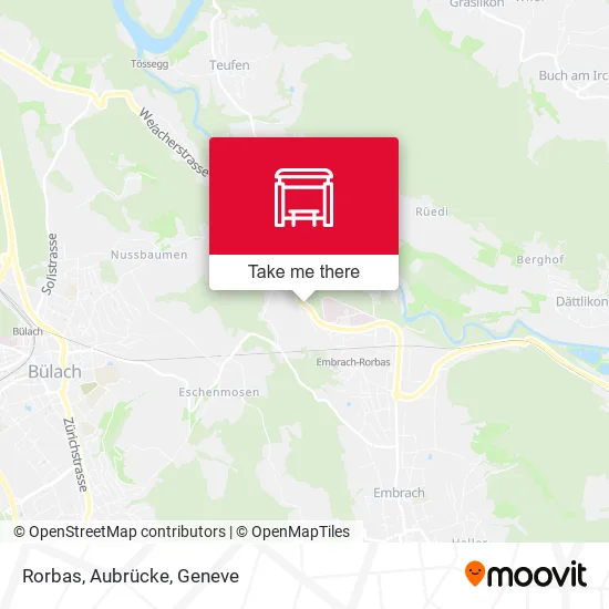 Rorbas, Aubrücke map