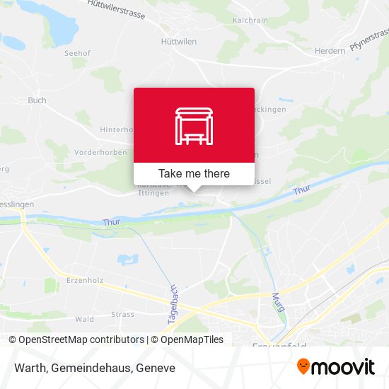 Warth, Gemeindehaus map