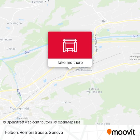 Felben, Römerstrasse map