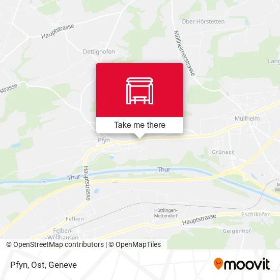 Pfyn, Ost map
