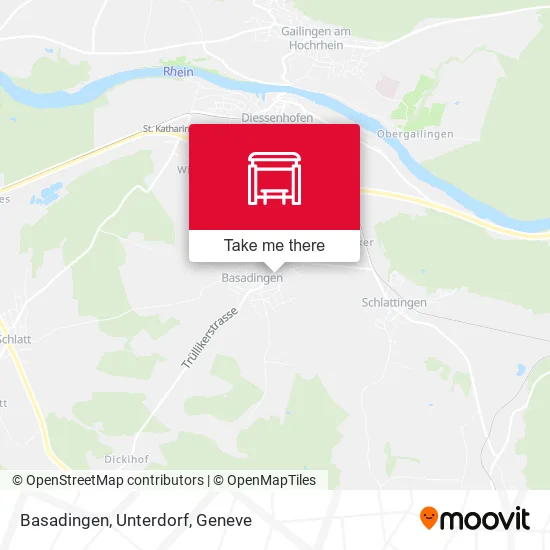 Basadingen, Unterdorf map