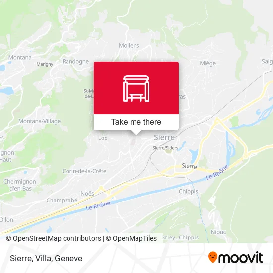 Sierre, Villa map